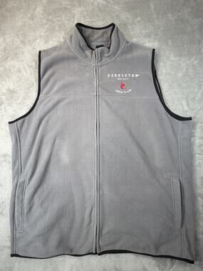 Vintage Pendleton Fleece Vest Let’er Buck Pendleton Whisky Embroidered Mens 2XL